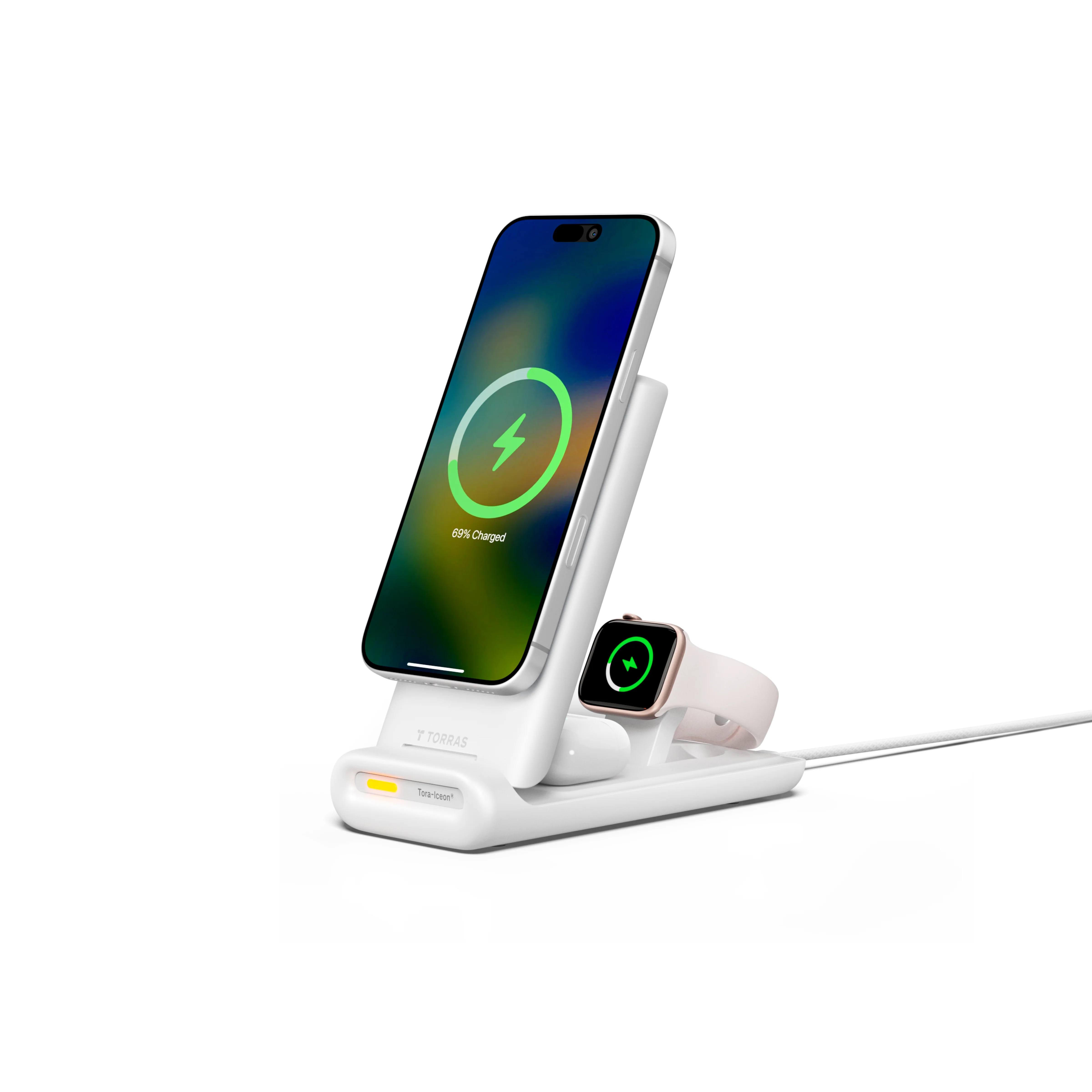 Icestation Pro 3-in-1 Foldable Magnetic Wireless Charger with Qi2 25W TEC Cooling - Image 3