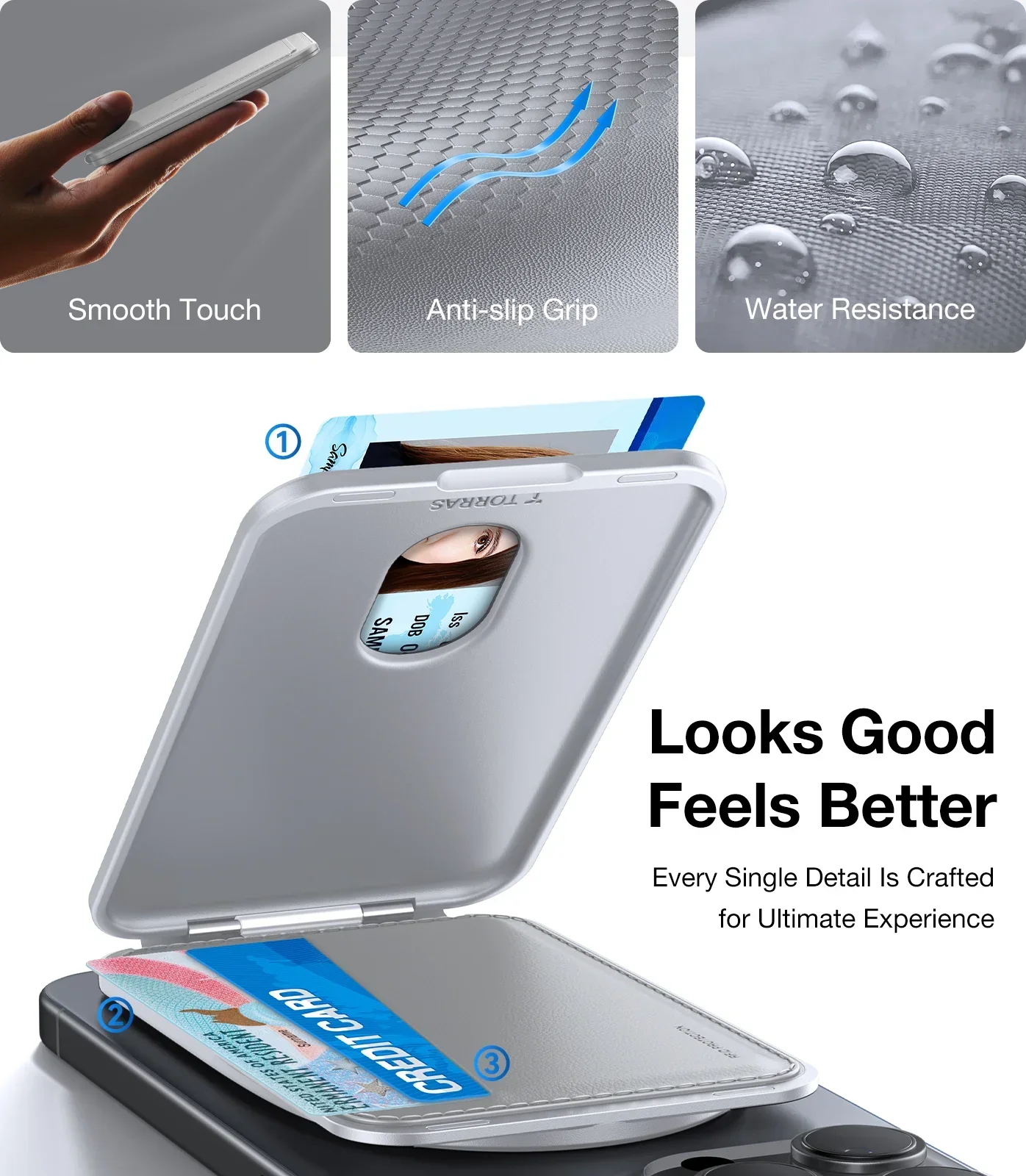 Leather Minimalist Slim Wallet - Image 8